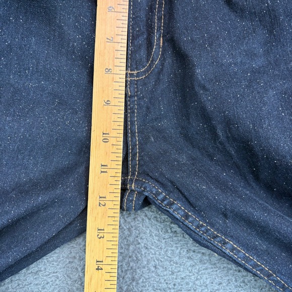 Jordache Womens 16 1/2 Plus Bootcut Jeans Dark Wash Glitter‎ Sparkle Denim - Picture 4 of 8